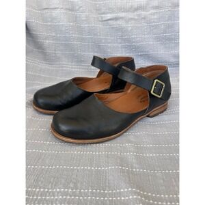 Kork-Ease Bellota Mary Jane Black Flats Leather Women Size 7